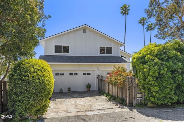 view of home's exterior featuring a garage