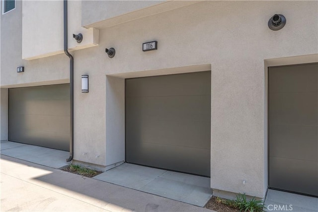 garage with visible vents