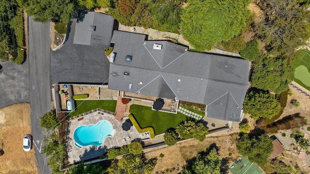 birds eye view of property