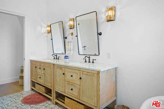 bathroom with vanity