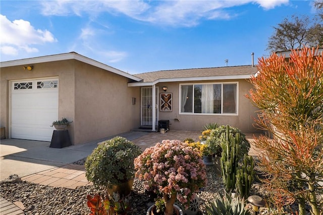 ranch-style house with a garage