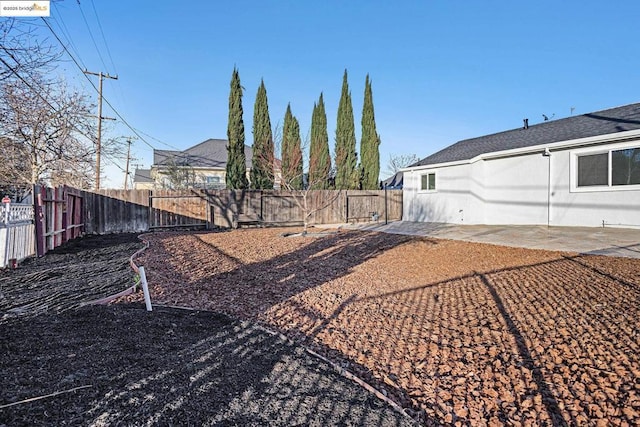 view of yard featuring a patio