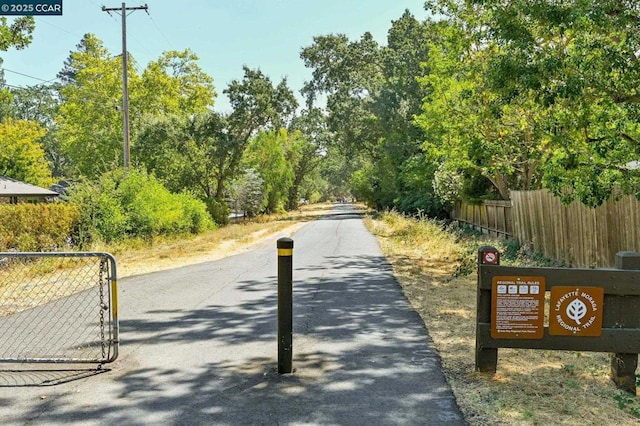 view of road