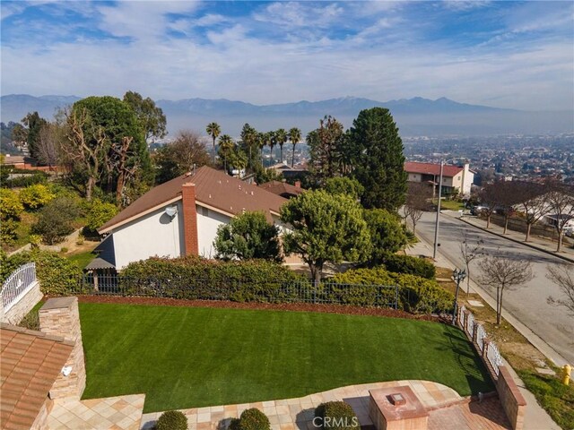 3179 Canal Point Dr, Hacienda Heights, CA 91745 - view of yard featuring a mountain view