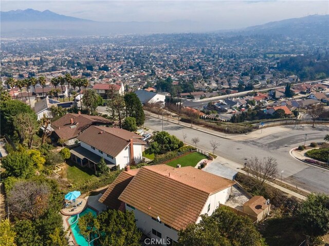 3179 Canal Point Dr, Hacienda Heights, CA 91745 - aerial perspective of suburban area featuring a mountainous background