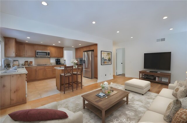 3179 Canal Point Dr, Hacienda Heights, CA 91745 - living room featuring recessed lighting and baseboards
