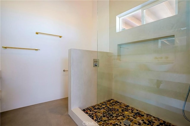 bathroom with walk in shower