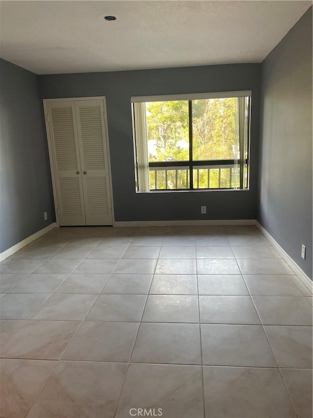 view of tiled empty room