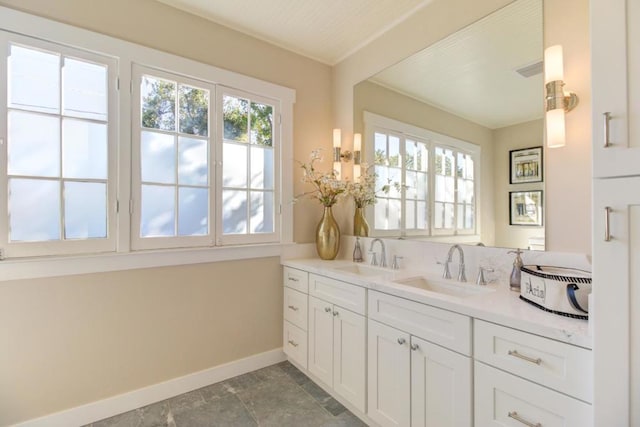 bathroom featuring vanity