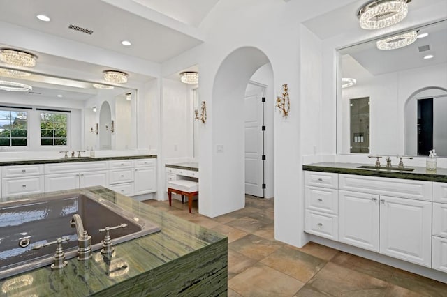 bathroom with vanity