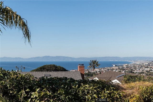 view of water feature featuring a mountain view