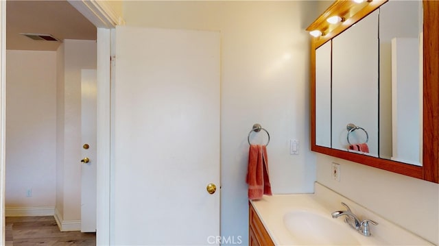 bathroom with vanity