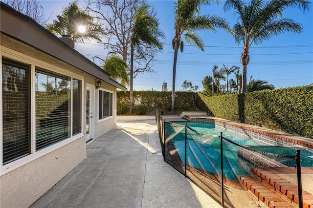 view of pool with a patio