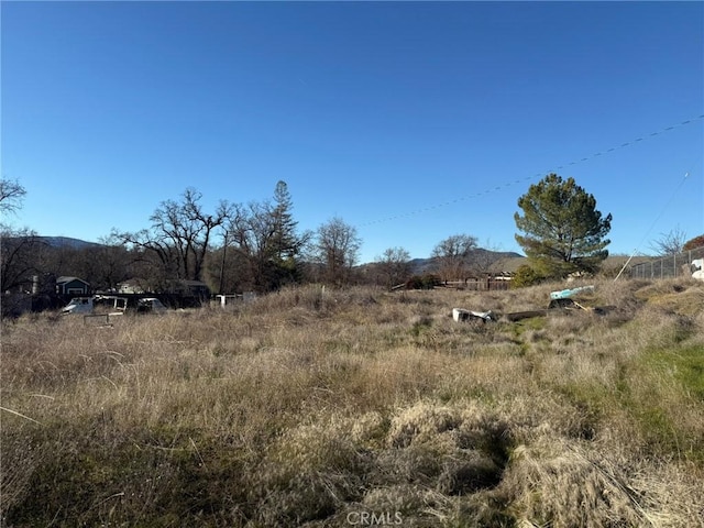 view of landscape featuring a rural view