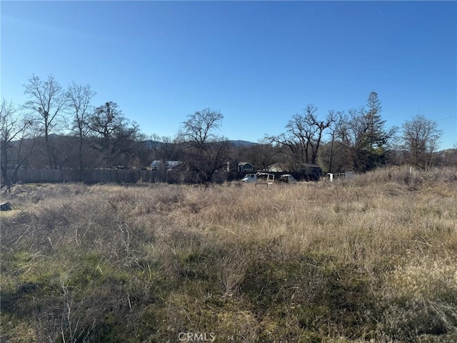 view of landscape featuring a rural view