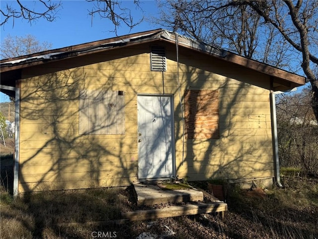 view of outbuilding