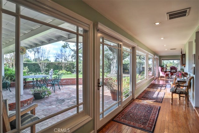 view of sunroom / solarium