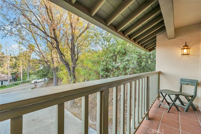 view of balcony