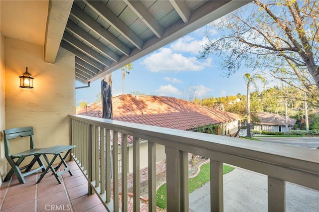 view of balcony