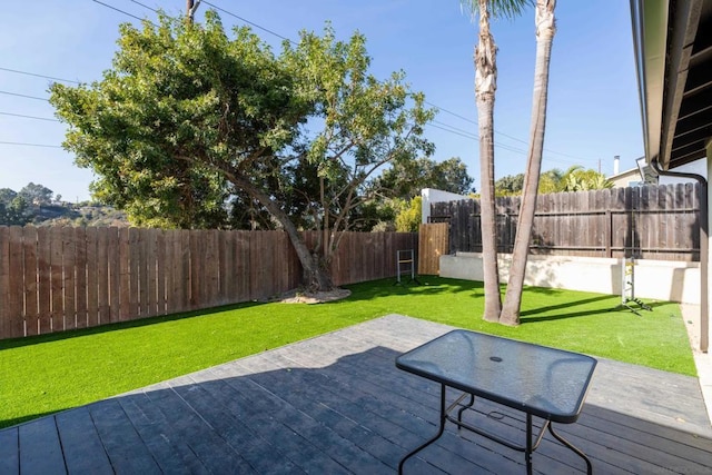 view of patio / terrace featuring a wooden deck