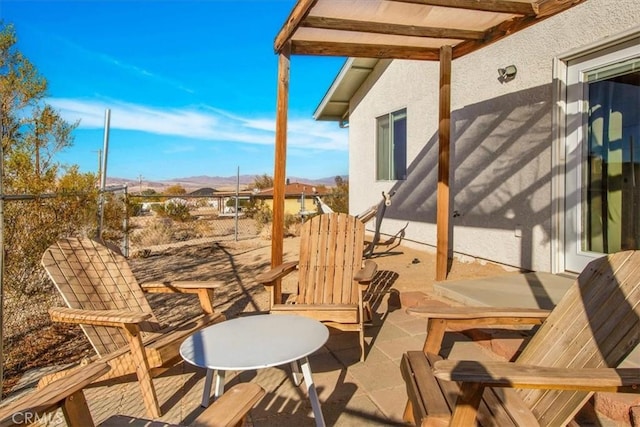 balcony featuring a patio area