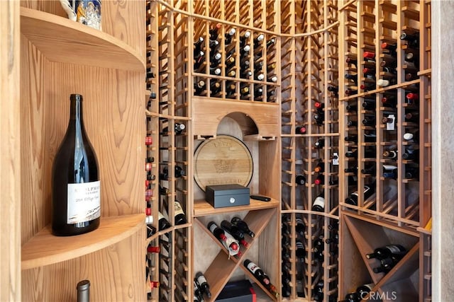 view of wine room