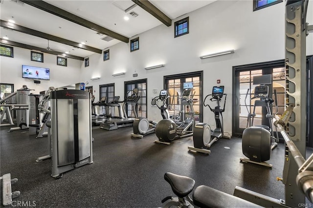 view of exercise room