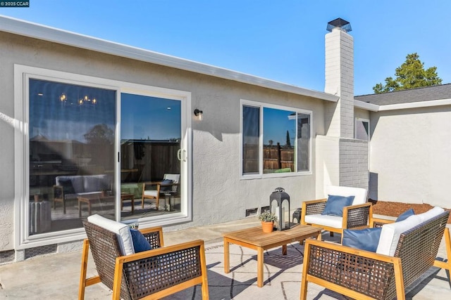 view of patio / terrace featuring outdoor lounge area