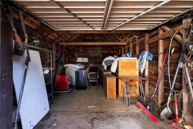 miscellaneous room featuring concrete flooring