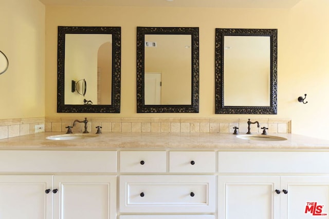 bathroom featuring vanity