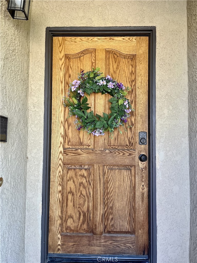 view of exterior entry