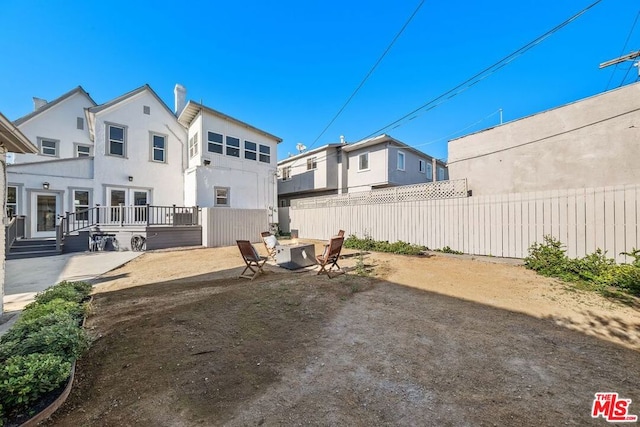 rear view of house featuring a patio area