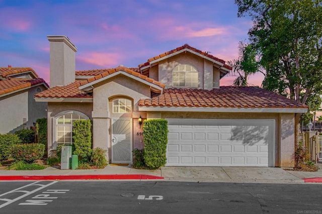 view of front of house featuring a garage