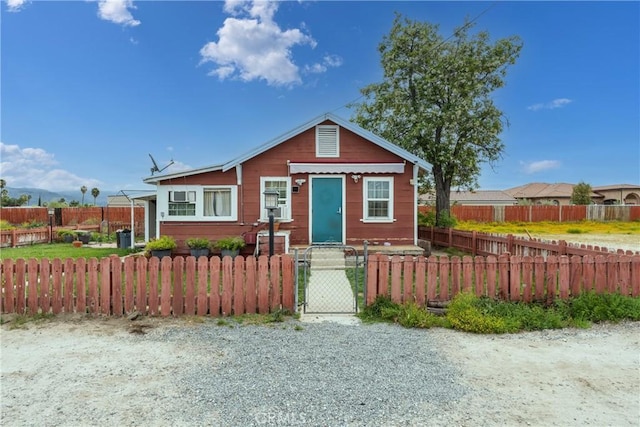 view of front of home