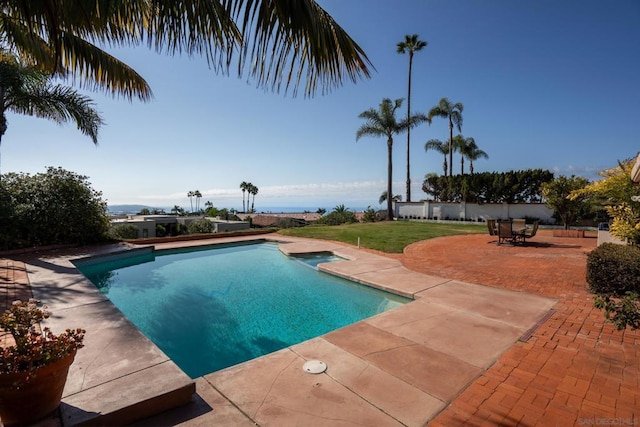 view of pool with a patio area