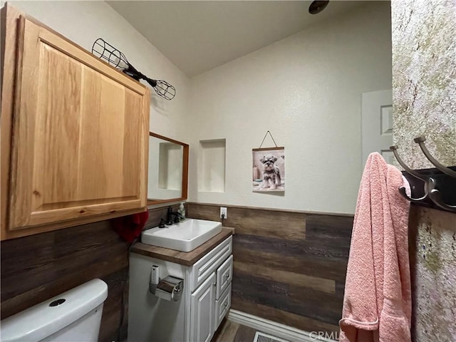 bathroom with sink and toilet