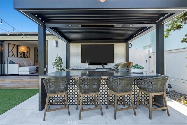 view of patio / terrace featuring area for grilling