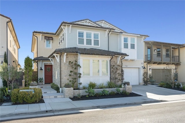 view of front of house featuring a garage