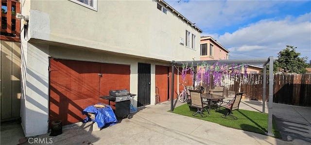 exterior space featuring grilling area