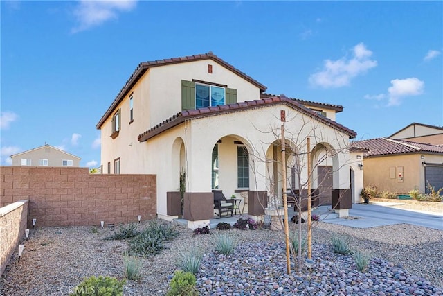 view of mediterranean / spanish-style house