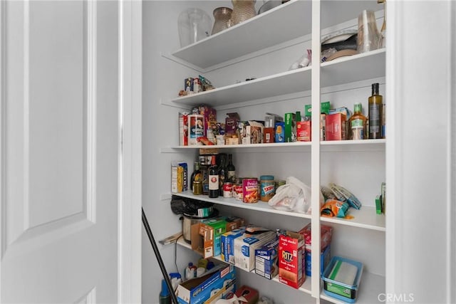 view of pantry