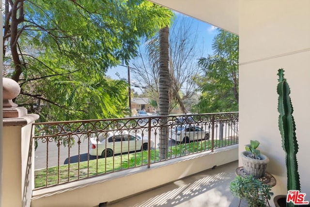 view of balcony