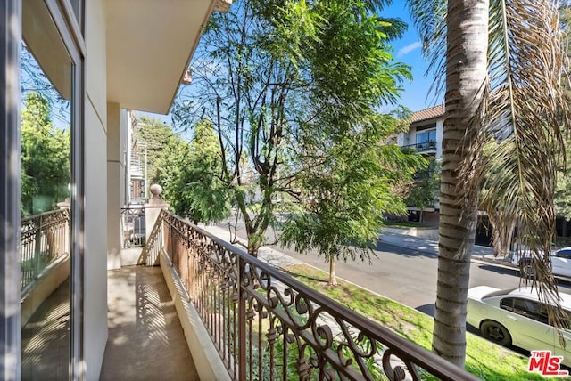 view of balcony