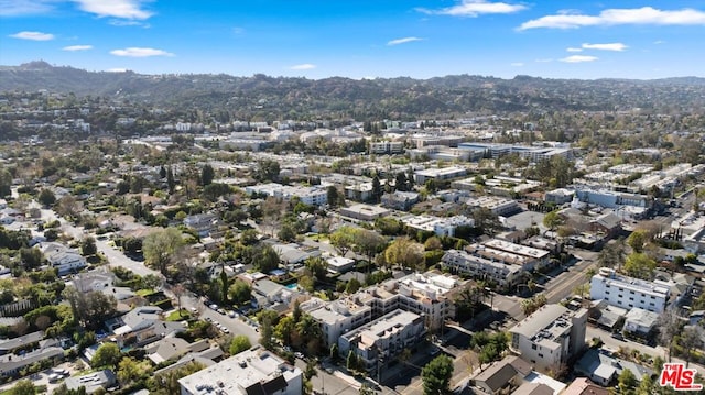 bird's eye view featuring a mountain view