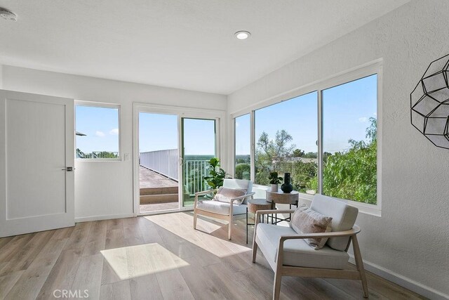 view of sunroom