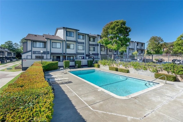 view of pool with a patio area