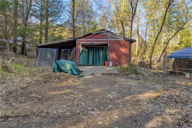 view of outdoor structure