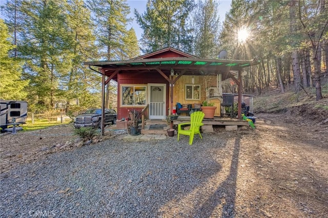 view of front of home featuring a porch