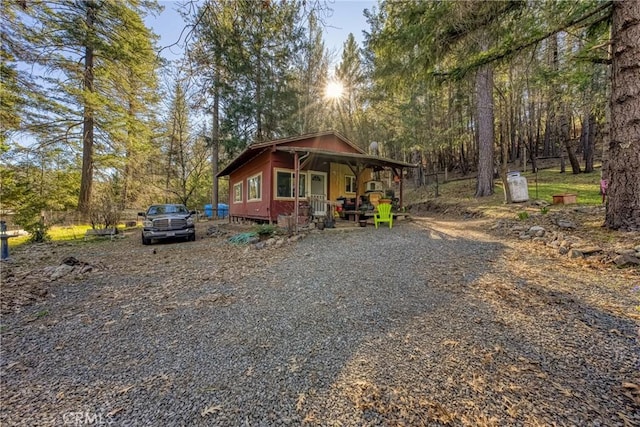 view of front of house featuring a porch