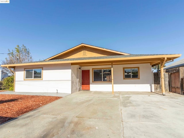 view of ranch-style home